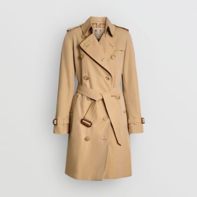 Burberry's iconic camel trenchcoat