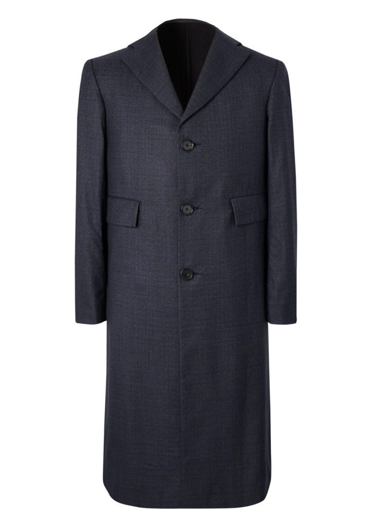 A tailored unisex jacket by Ben Osborn in navy Dormeuil wool