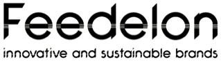 Feedelon logo - tagline "Innovative and sustainable brands"